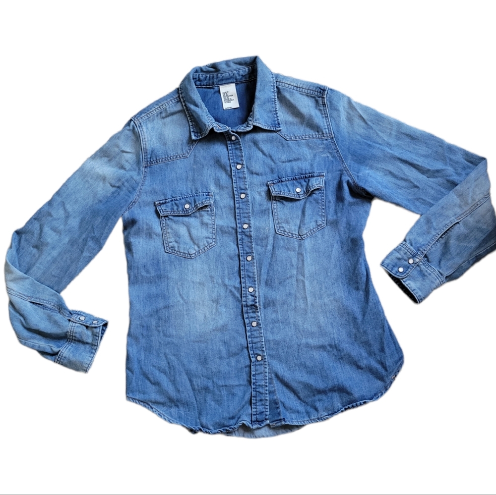 H&M jean shirt